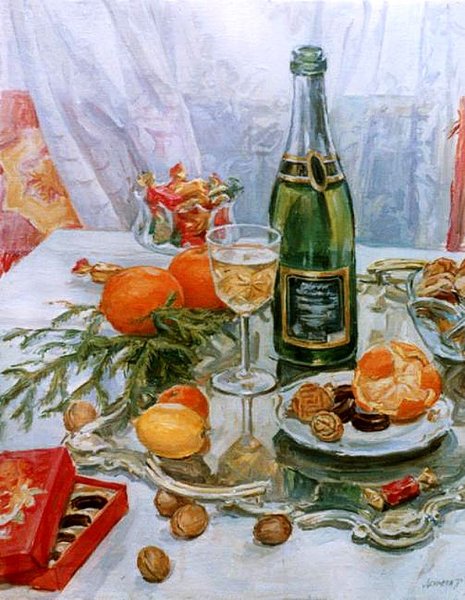 Советский новогодний стол