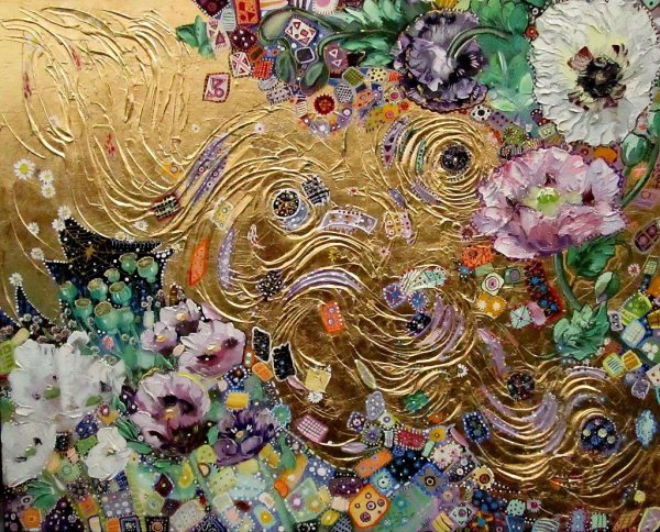 Фактурная живопись цветы