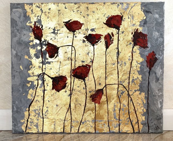 Интерьерные картины с поталью