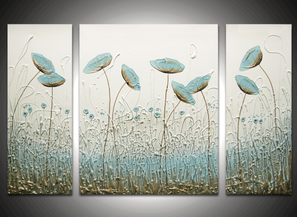 Абстрактные картины триптих