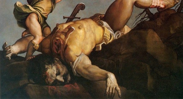 Давид и Голиаф фреска Тициана
