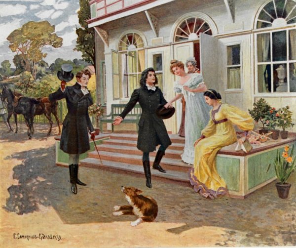 Татьяна Ларина Пушкин иллюстрации