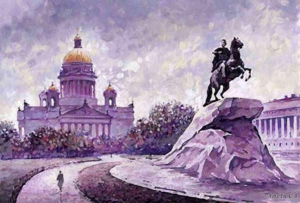 Медный всадник в Санкт Петербурге 19 век