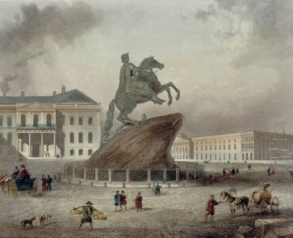 Василий Суриков вид памятника Петру