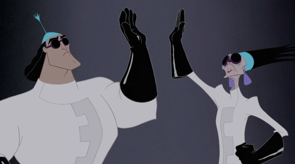 Изма и Кронк в лаборатории