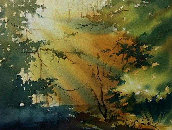 Лессировка техника живописи акварель