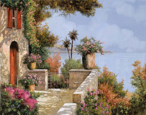 Итальянские пейзажи художник Guido Borelli