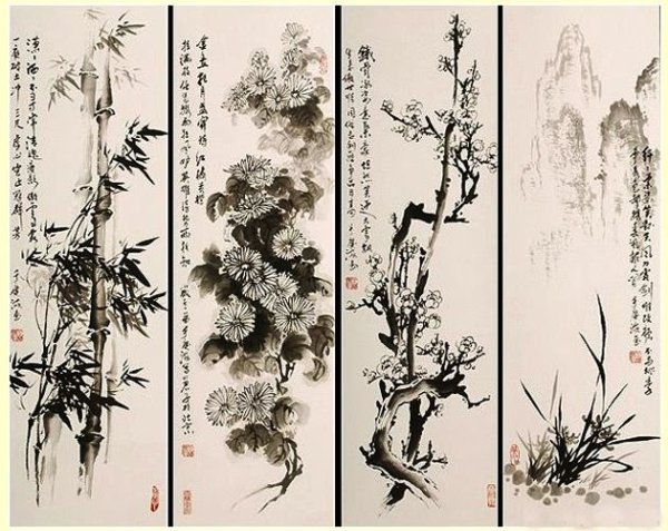 Китайская живопись тушью гохуа