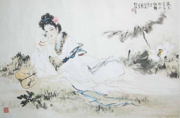 Гохуа китайская живопись портрет