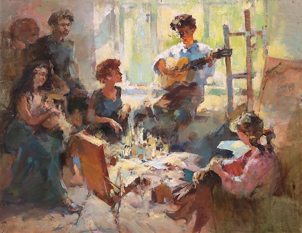 Томенко Григорий Алексеевич (1915-1994) «молодые художники»