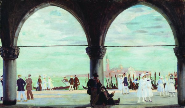 Кустодиев Венеция воспоминание