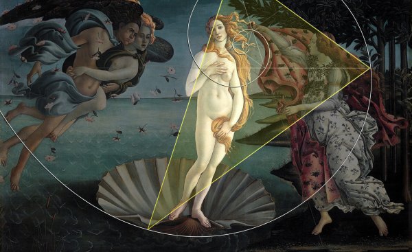 Рождение Венеры Боттичелли золотое сечение