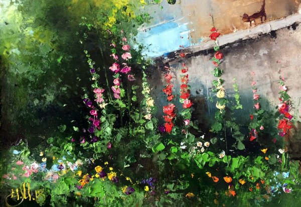 Мальвы художника Игоря Белковского