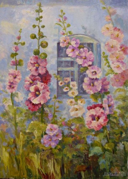 Коровин мальвы