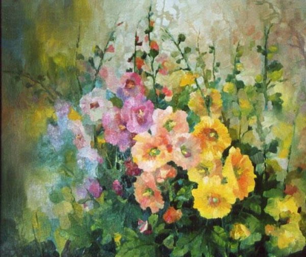 Мальвы датский художник