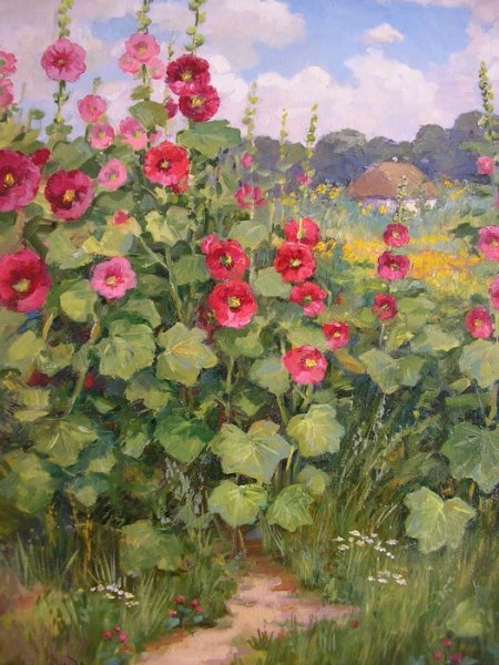 Художник Билл Инман мальвы