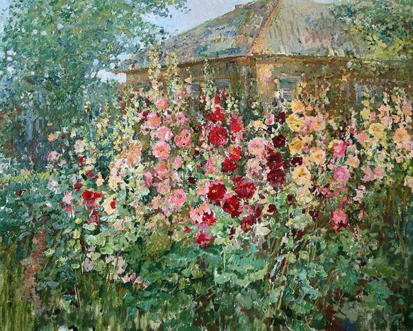 Мальвы живопись Импрессионизм