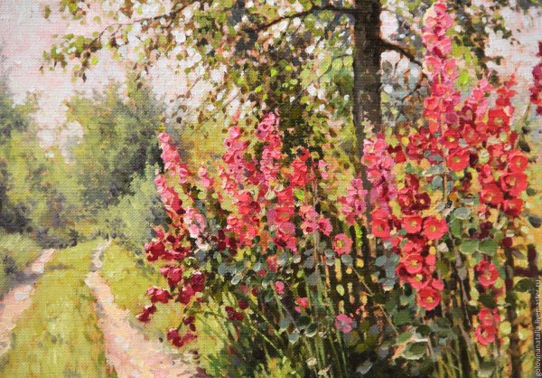 Художник Билл Инман мальвы