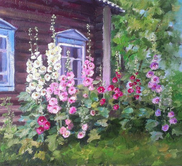 Мальвы художника Игоря Белковского