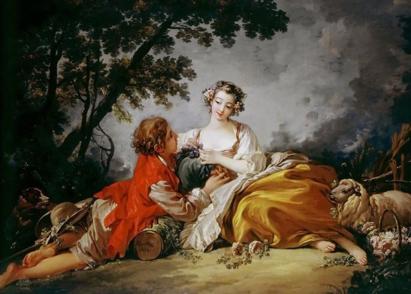 Франсуа Буше пастушеская сцена Эрмитаж