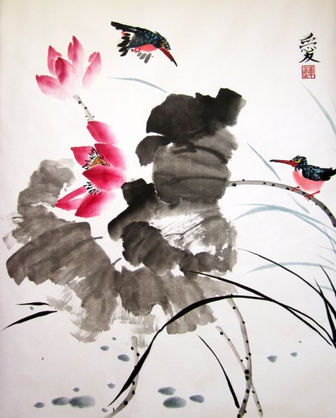 Техника гохуа китайская живопись