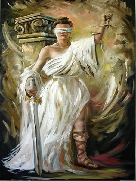 Богиня правосудия Фемида художник