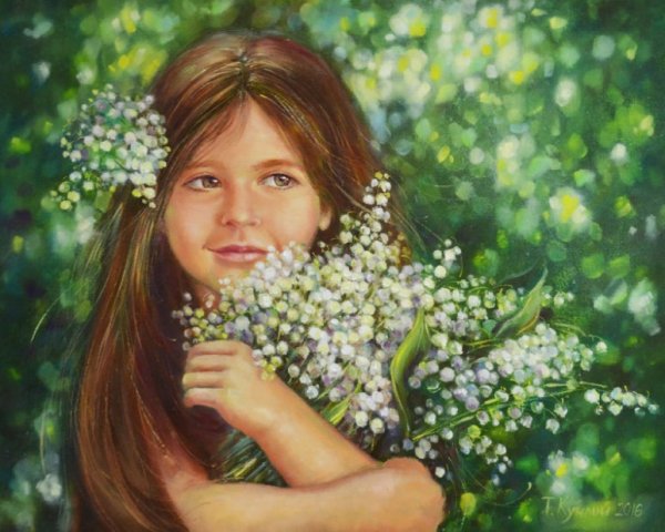 Портрет с ландышами
