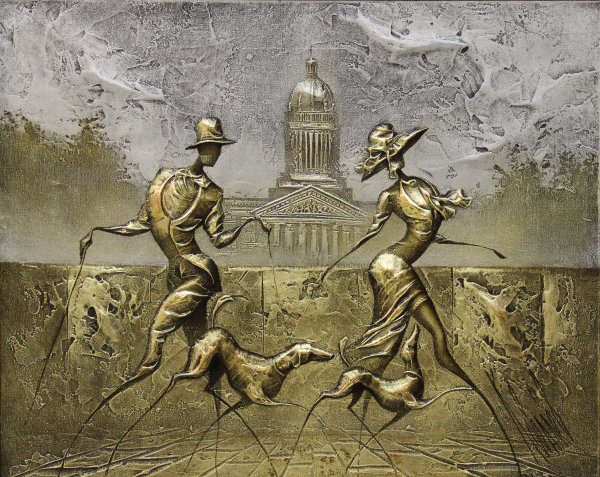 Ковалёв Сергей Анатольевич живопись имитирующая чеканку