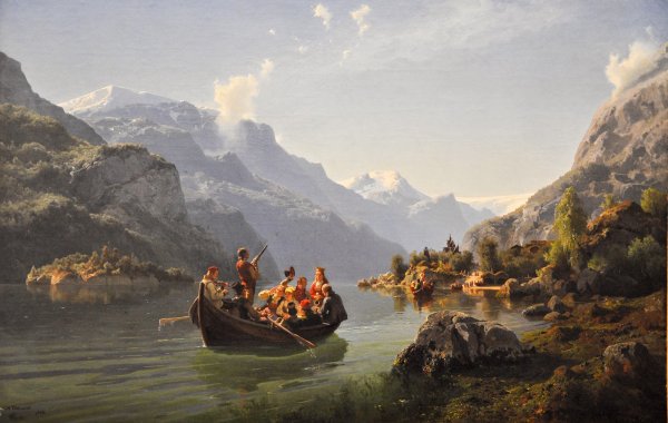 Ханс гуде. "Фьорд в Сандвикене". 1879