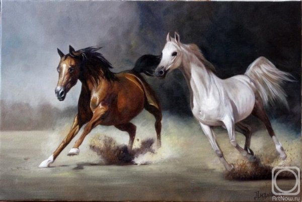 Галоп картины художника Дыдышко Олег