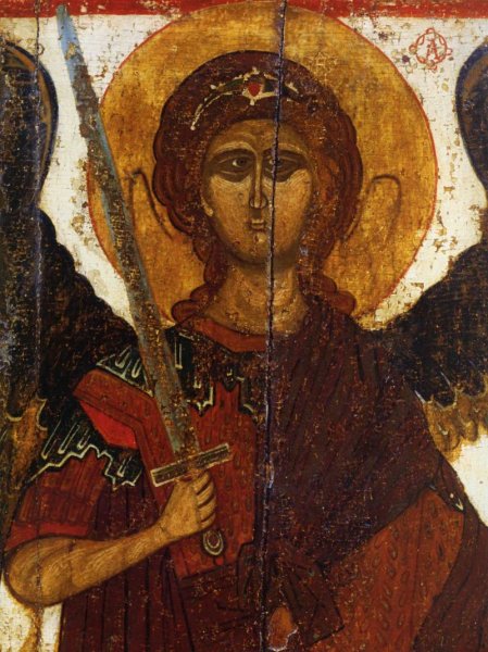 Богоматерь из деисусного чина икона 15-16 века