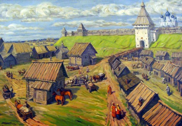 А.М Васнецов Московский Кремль при Иване Калите 1921 г