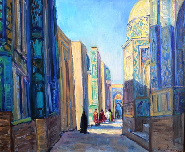 Регистан Самарканд художник