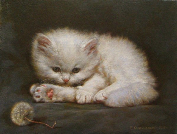Художник Екатерина Калиновская котенок