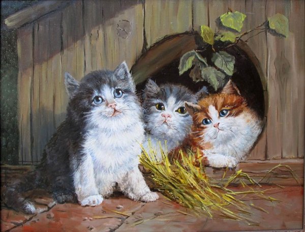 Котенок художник