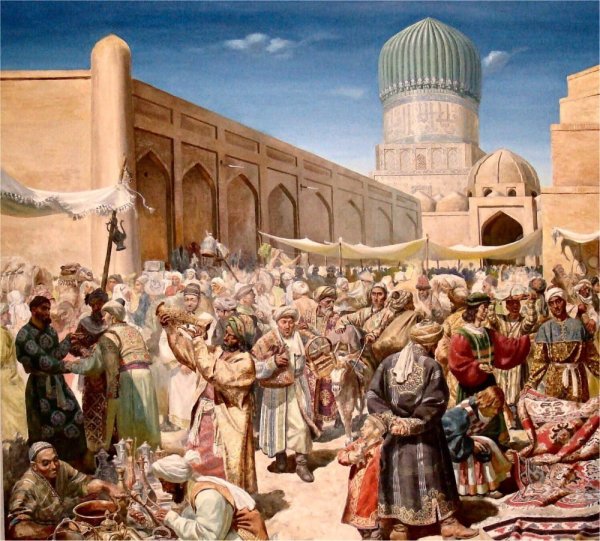 Бухара живопись масло