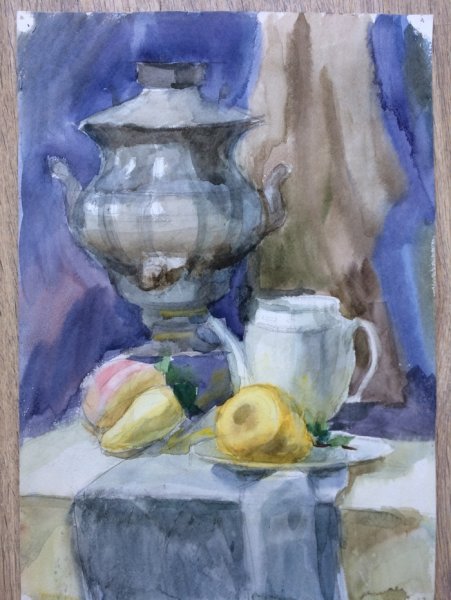 Академ натюрморт акварелью