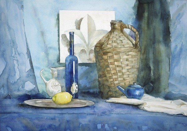 Живопись акварелью натюрморт