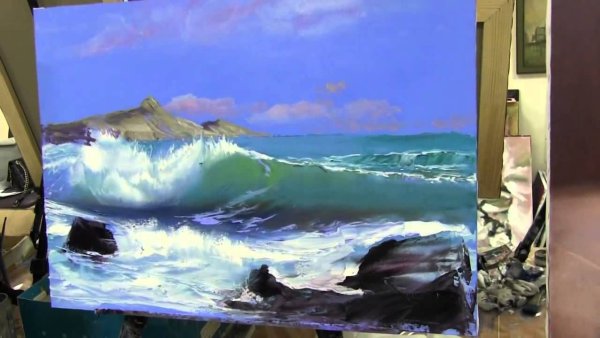 Игорь Сахаров море мастихином