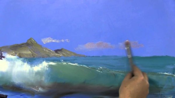 Мастер класс художника Игоря Сахарова море