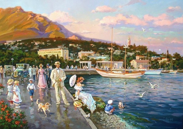 Художник Олег Щербаков Ялта