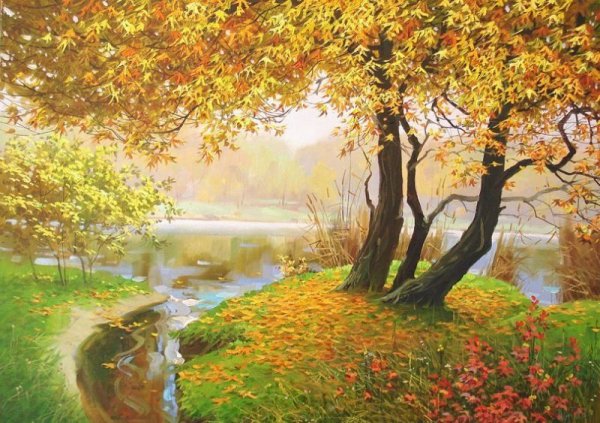 Осенние пейзажи художника Олега Токарева