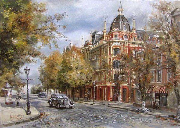 Олег Щербаков художник осень