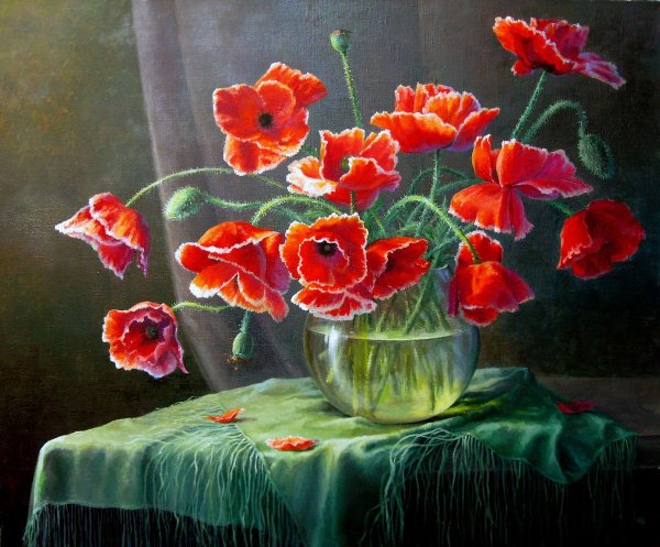Маки натюрморт