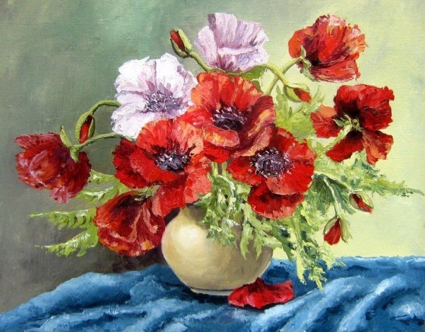 Маки на окне Жанна Когай