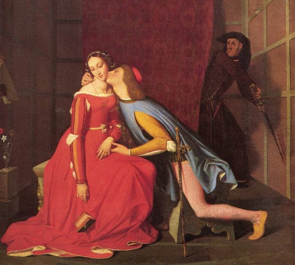 Жан Огюст Доминик Энгр Паоло и Франческа 1856-1860