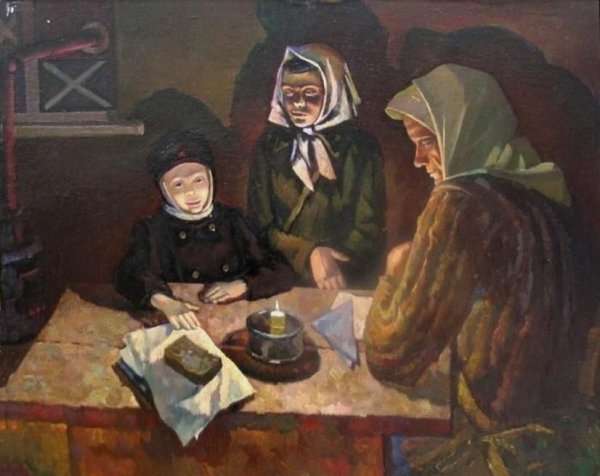 "Блокадный хлеб" – художник Никита Цыцин.