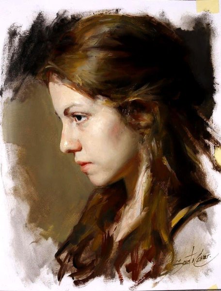 Портреты Академии Репина живопись