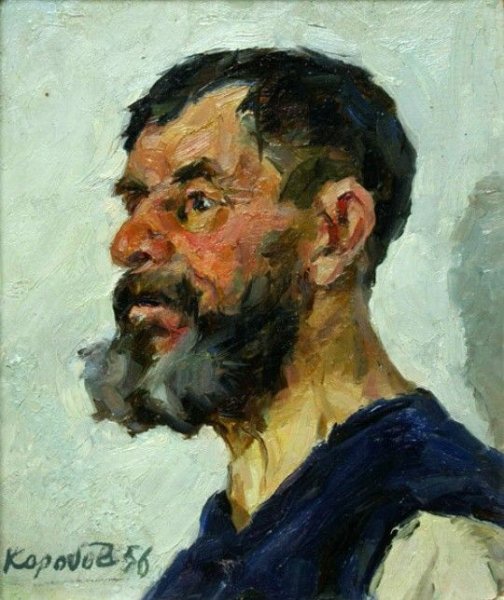 Академическая живопись портрет полуфигуры человека