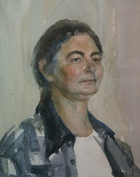 Полуфигура живопись Академия Репина